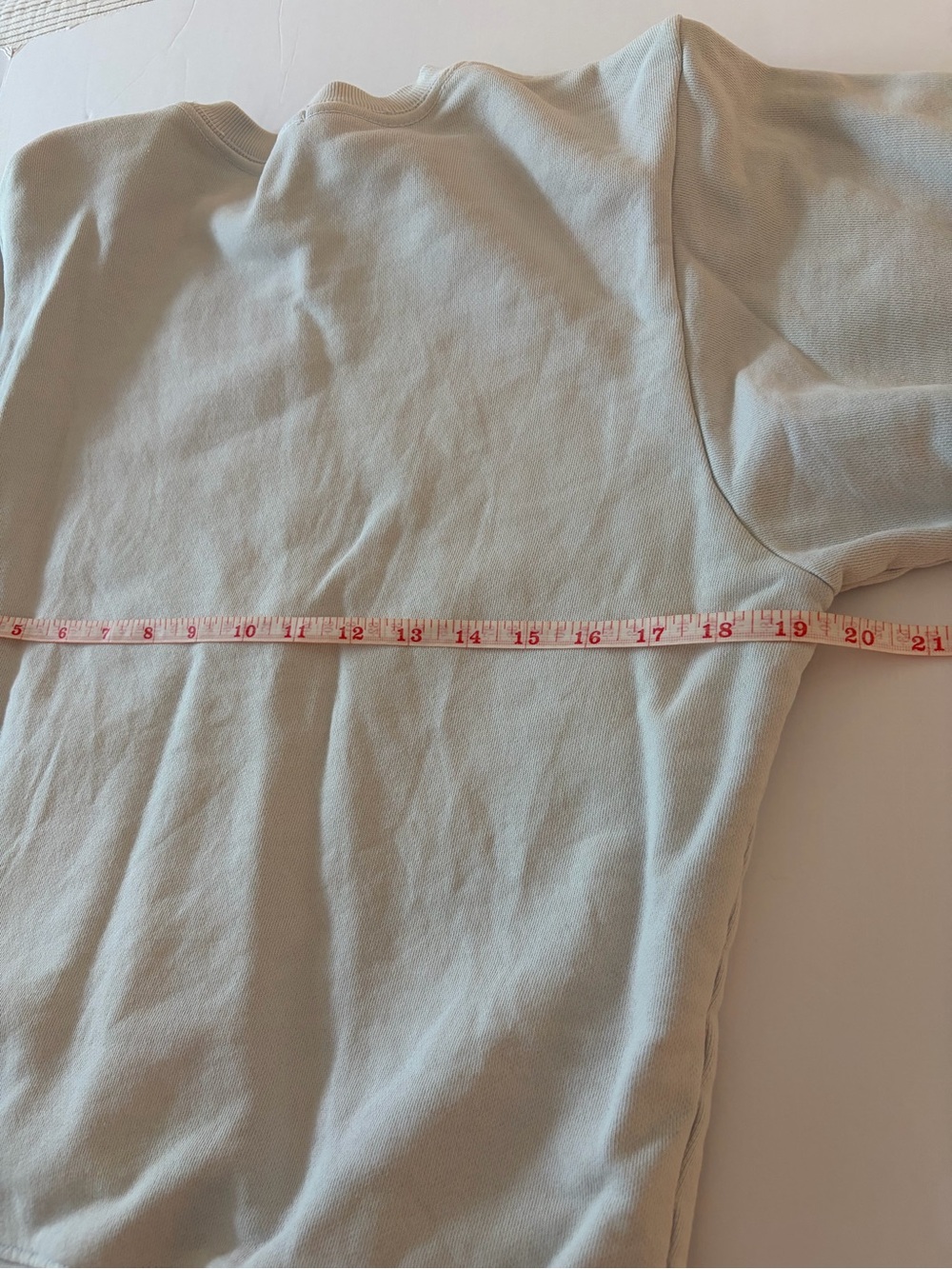 Agolde Women’s 3/4 Pullover Sweatshirt Size S Cotton Blueish Gray Casual Layer - Picture 6 of 13
